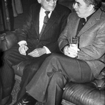 Don Guillermo Cano junto a su gran amigo Gabriel García Márquez.